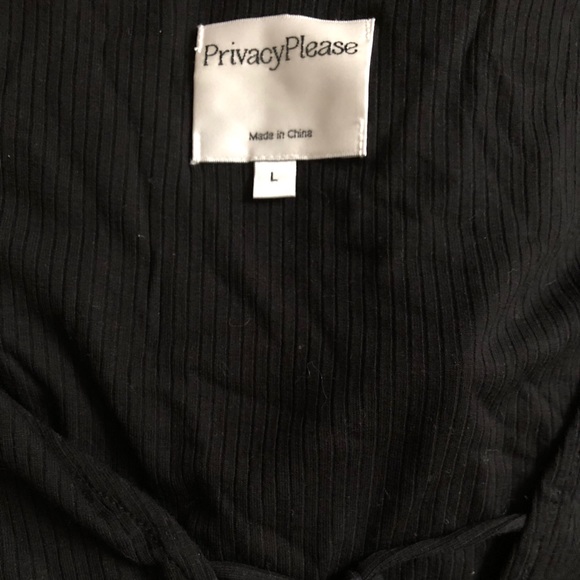 Black tie up bodysuit - Picture 5 of 5